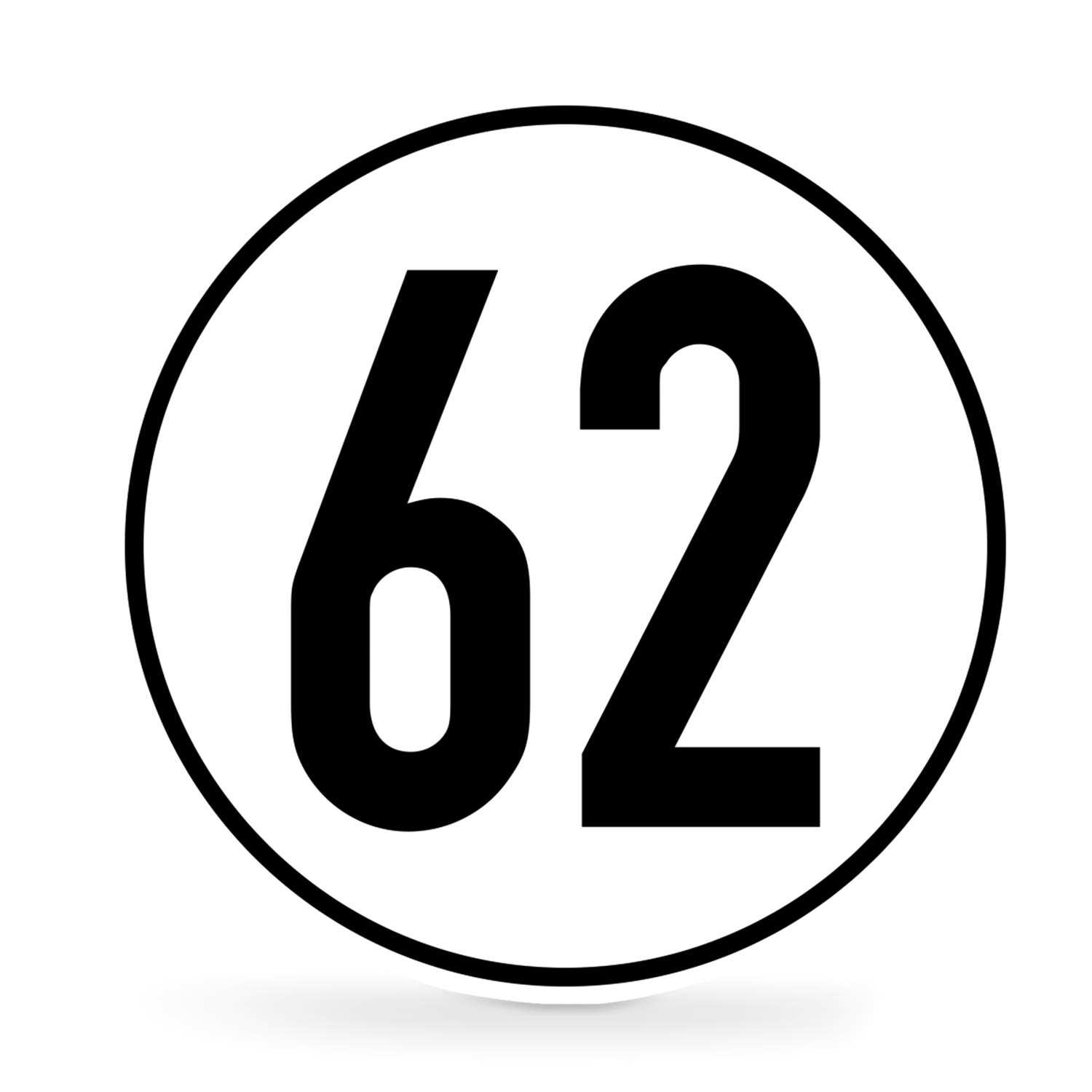 Aufkleber '12 Km/h' Geschwindigkeitsschild – Selbstklebend Gemäß StVZO §58, Größe 30 Cm (Made In Germany)