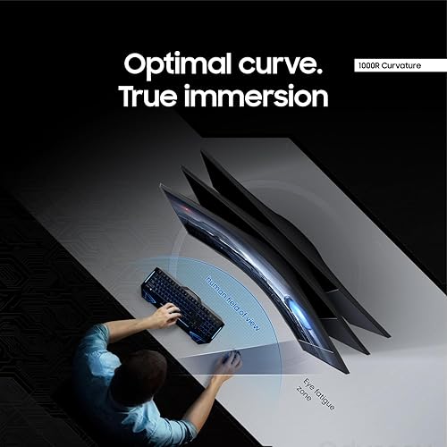 Miniatura 5 de SAMSUNG - Monitor de juegos ultraancho Odyssey G5 de 34 pulgadas con pantalla curva 1000R, 165Hz, 1ms, FreeSync Premium, WQHD (LC34G55TWWNXZA,