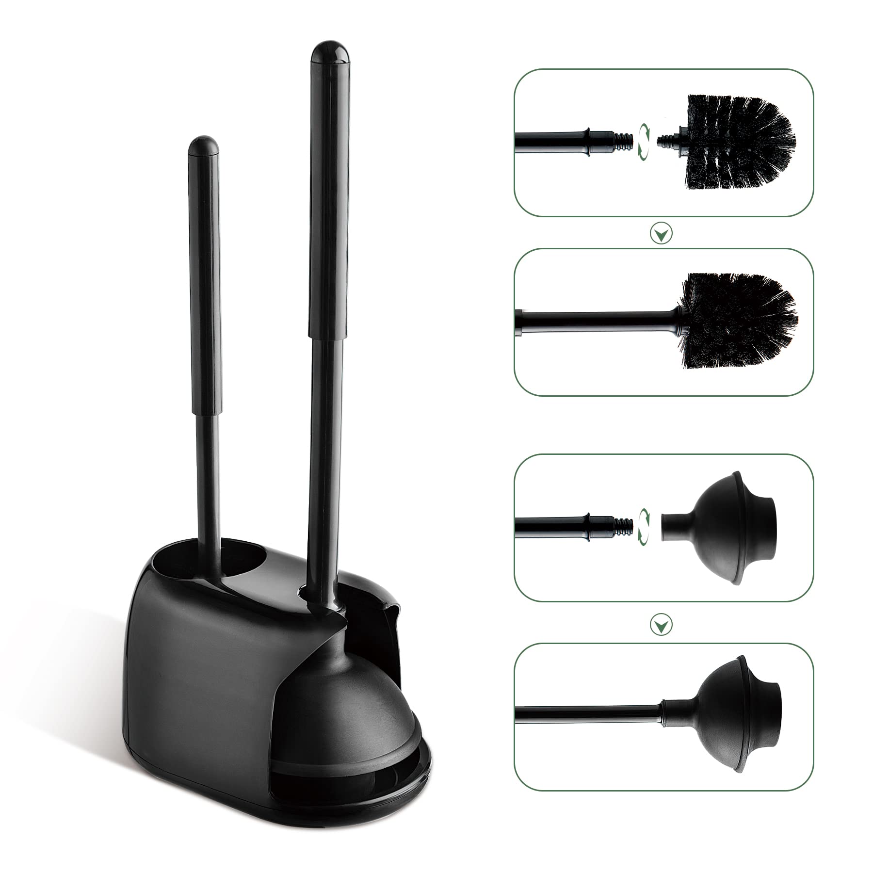 Amazon｜Eyliden トイレ掃除 2in1 トイレブラシ トイレ つまり取り 
