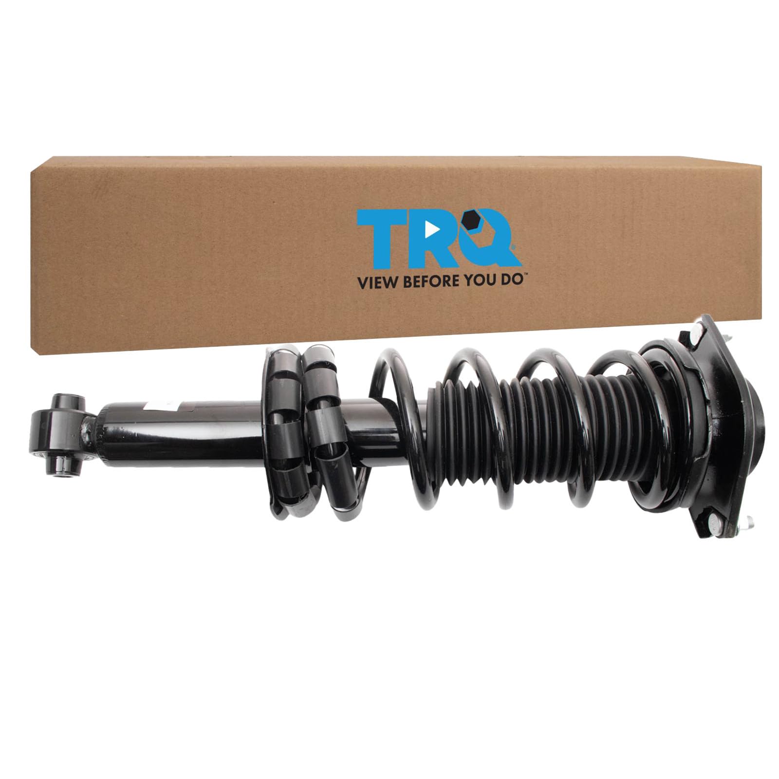 TRQ Rear Shock &amp; Spring Assembly Set Compatible with 2012-2016 Subaru Impreza