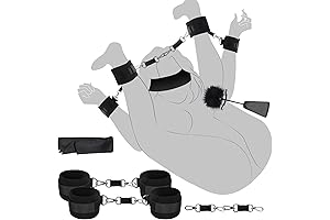 Deluxe BDSM Bondage Set: Enhance Your Sexual Explorations with Thigh, Wrist, and Ankle Restraints