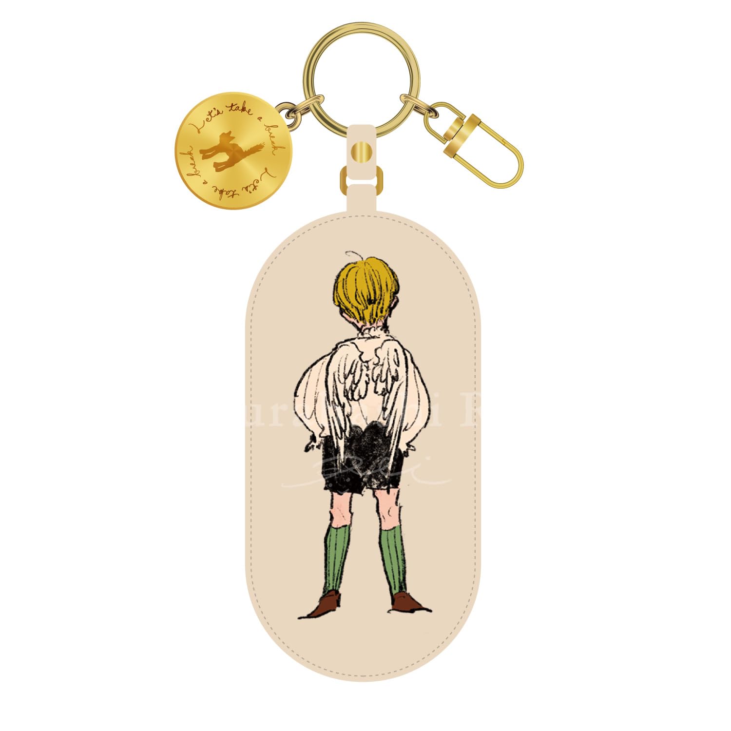 Gakken Kara Clean Bag Charm, White