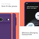 YATWIN Silicone Back Case for Google Pixel 7, Soft-Touch Phone Back Cover for Google Pixel 7 - Purple gallery image