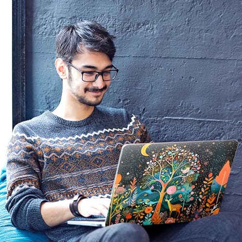 Image of Galaxsia Floral D41 Full Body Vinyl Laptop Skin /Sticker /Cover Upto 15.6 Inches Laptops Laminated-Removable-HD Quality Compatible for Hp-Dell-Sony-Lenovo-Asus etc.(15x10 Inches)