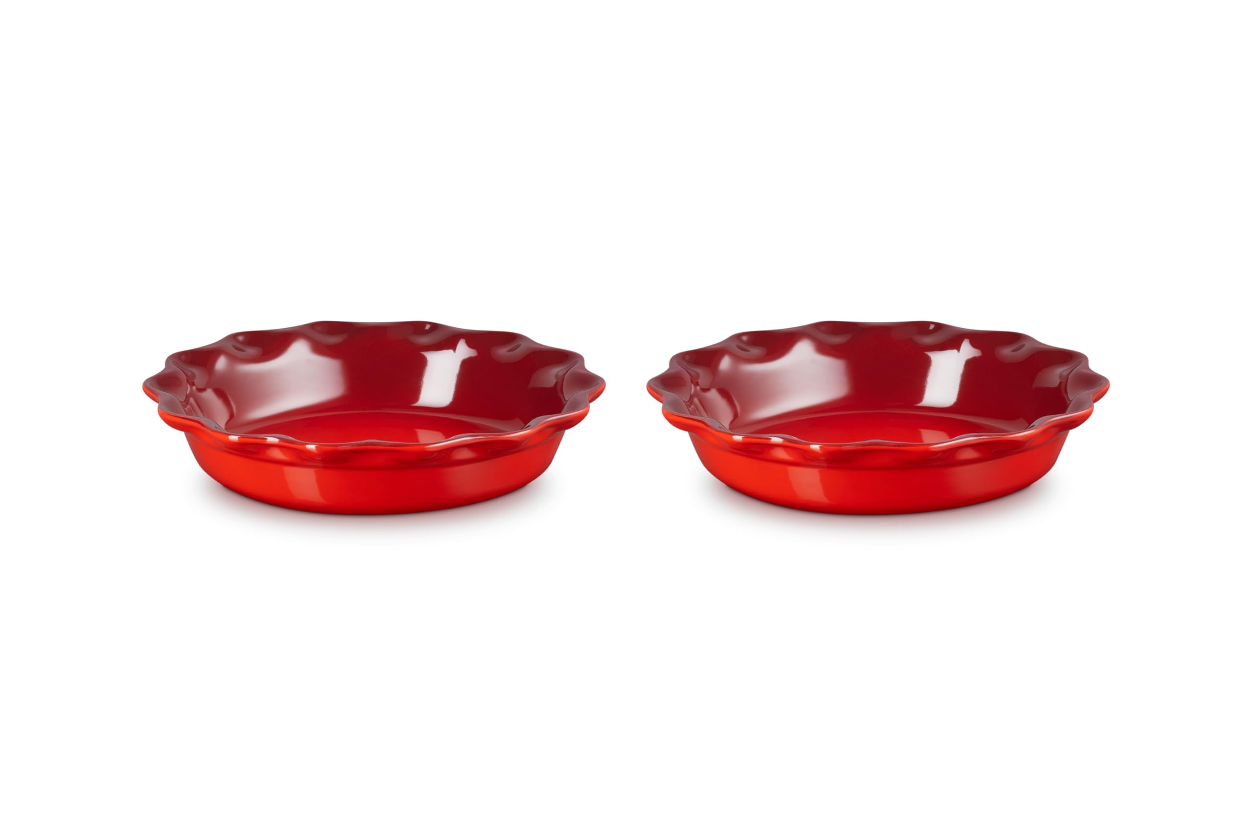 Le Creuset ストーンウェア パイ皿 2枚セット Amazon.co.jp: Le Creuset ストーンウェア ヘリテージ フルーテッド