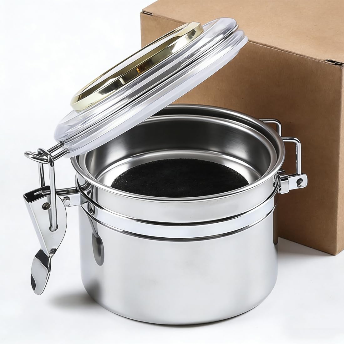 Amazon.com: Pipe Tobacco Humidor Box – Stainless Steel Cigar Jar with  Hygrometer & Humidifier, Airtight Moisture Control Container : Health &  Household