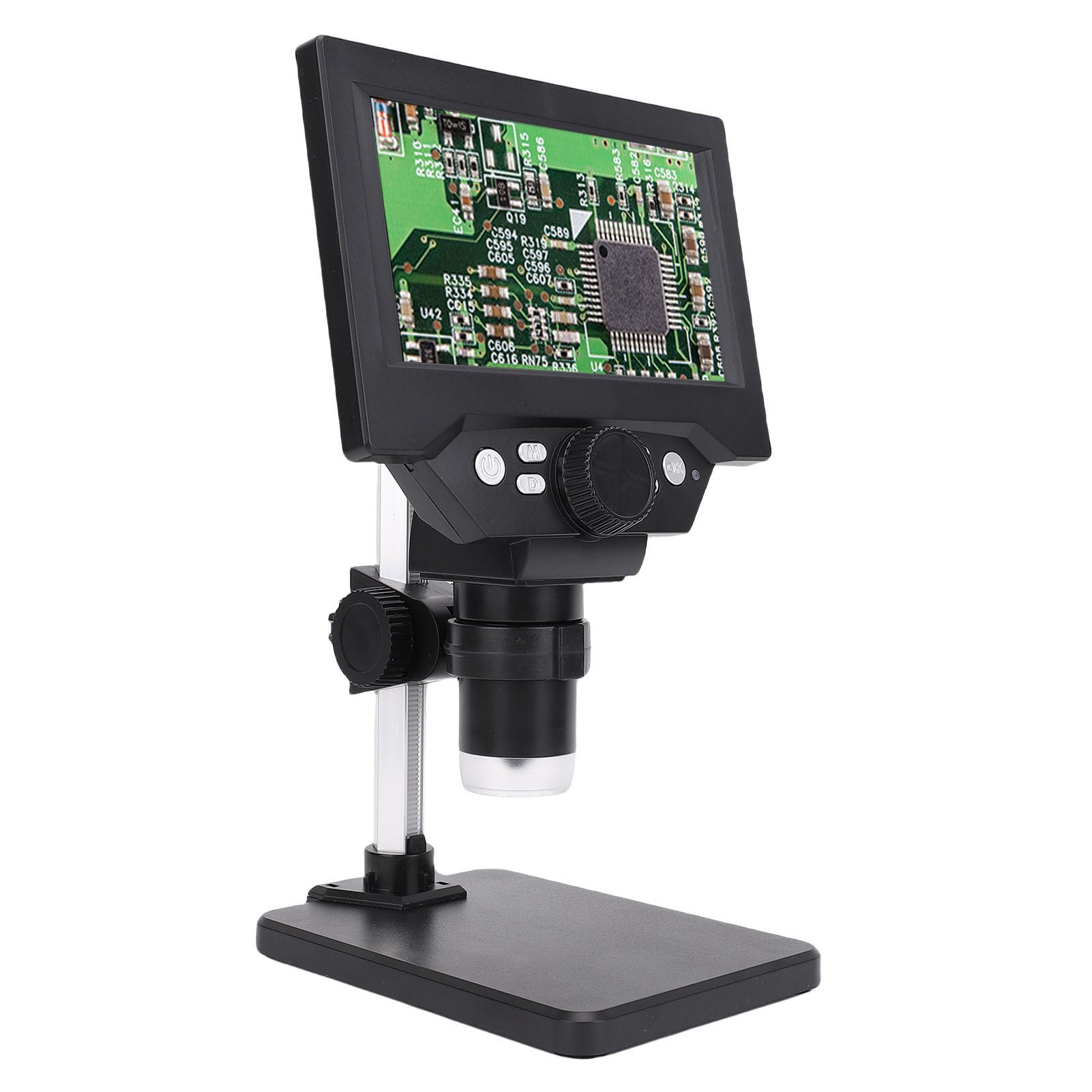 Mikroskop Cyfrowy, Electronic Microscope Lagrifer 1000X, Precyzyjne Skupienie 1080p HD, z 8 światłami LED dla Dorosłych Lutowania, Obserwacja Roślin Zwierząt, Widok na Komputery