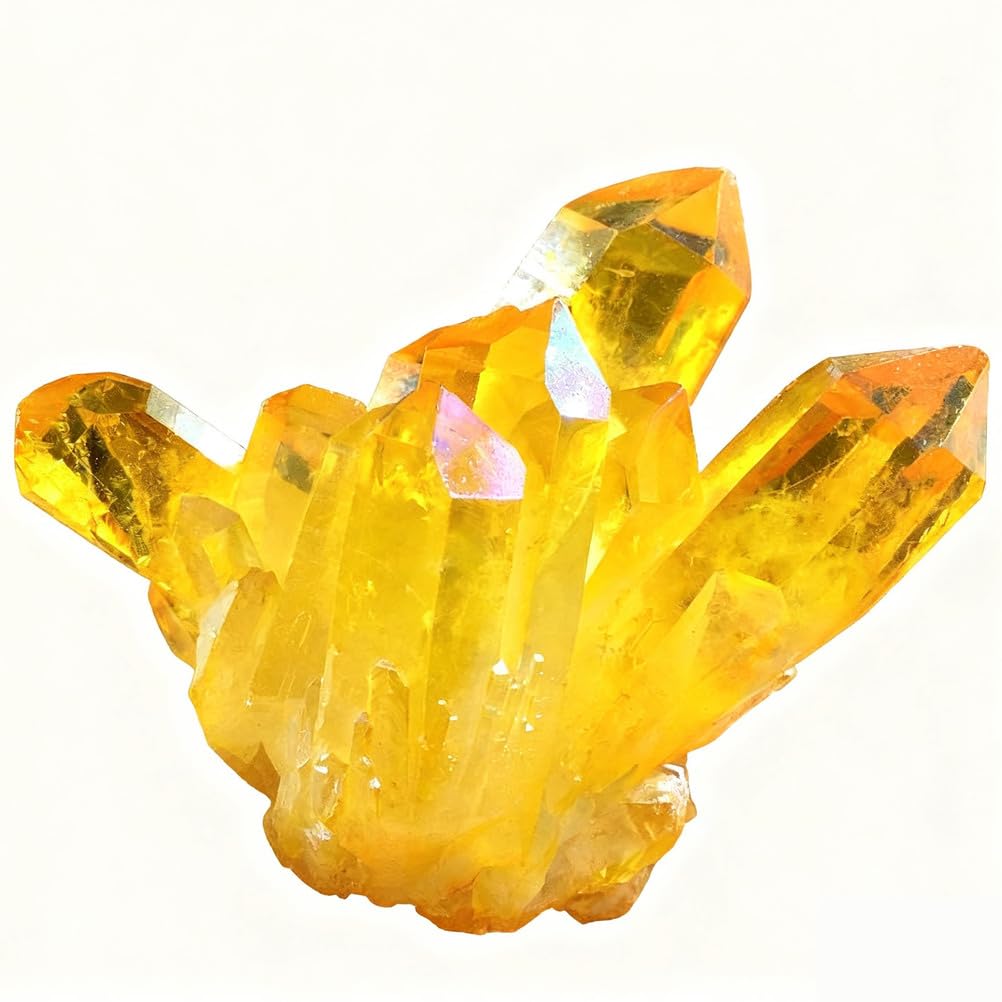 ITCLEYMDZV Crystal Rough, Citrine Cluster Geode Raw Crystals and Stones Rock Collection Display Decor for Home, 50-600G,200g