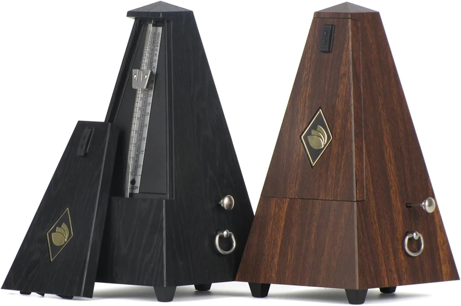 Piano Metronome Mechanical Metronome Tempo Music Timer Vintage Style for Piano Guitar Violin Drum(Teak Color)