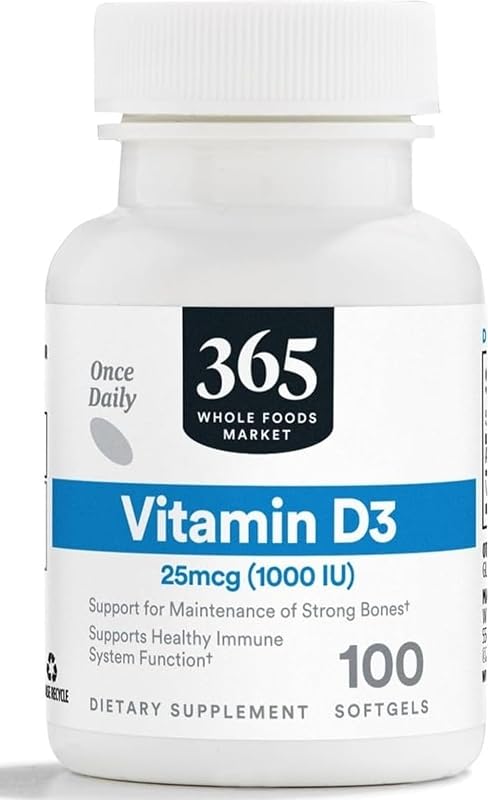 Vitamin D3 Softgels, 1000 IU, 100 CT