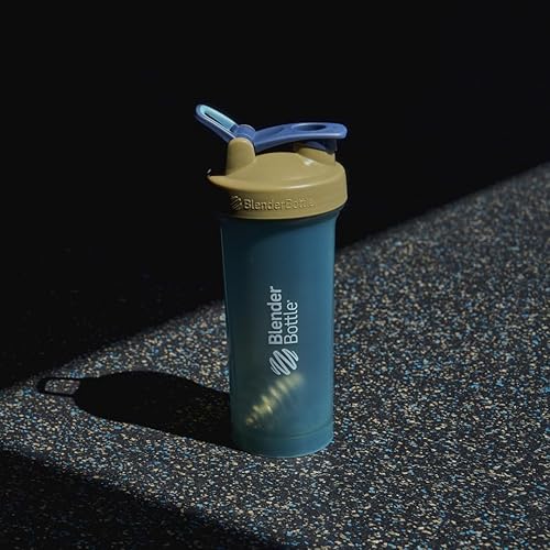 Miniatura 6 de BlenderBottle Classic V2 - Botella mezcladora para batidos de proteínas y entrenamiento previo, 4 onzas, color marrón completo