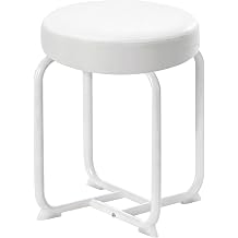 White Vanity Stool, Small Makeup Vanity Chair for Vanity 350lb