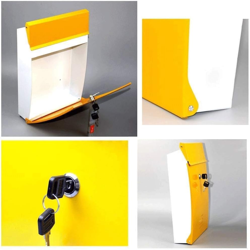 HBJWOV Wall Mounted Mailbox Large Vertical Locking Drop Mail Box for Houses Front Rural