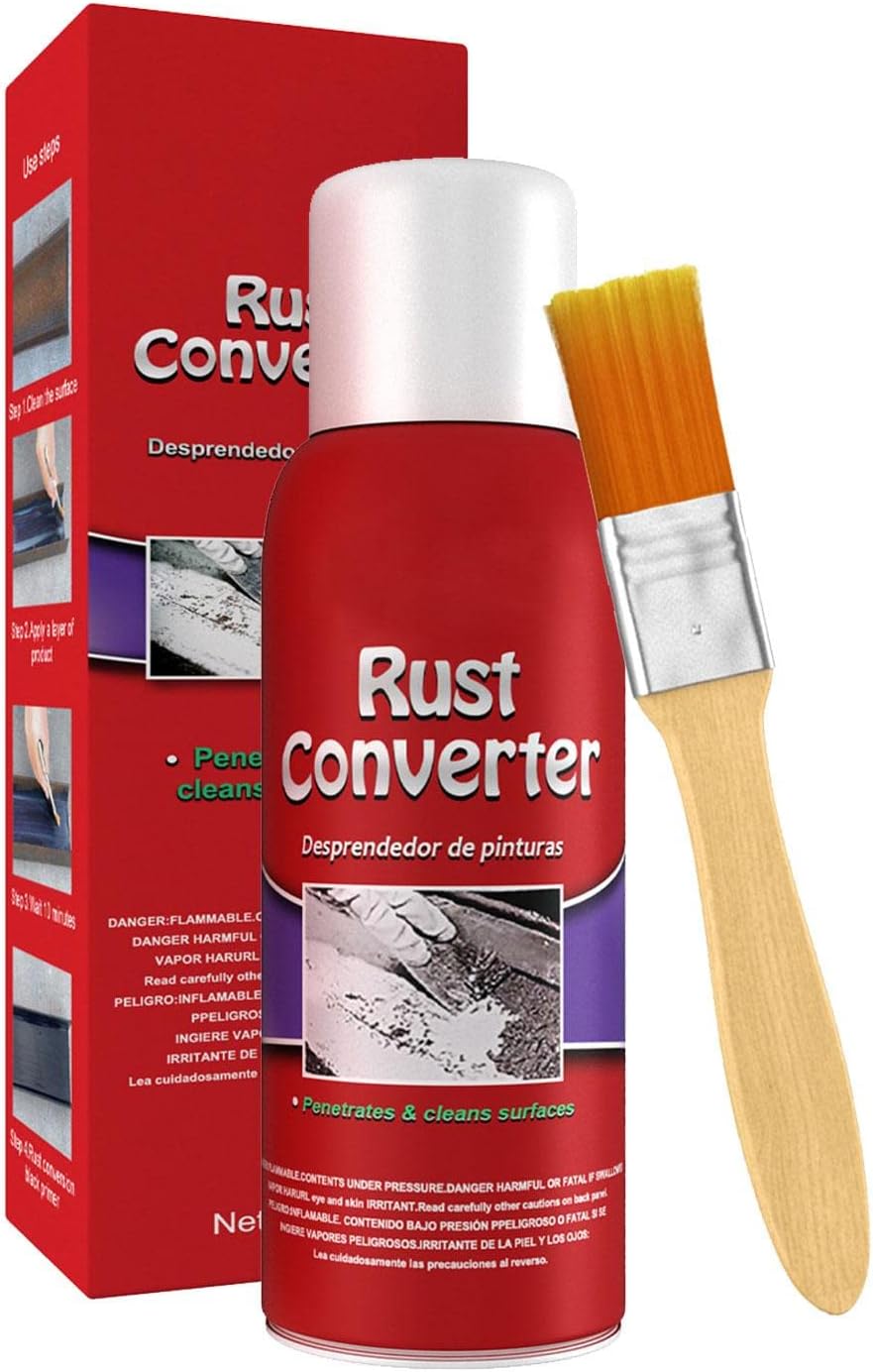 Metal Rust Converter, Rust Reformer Spray, Rust Spray Paint, Rust Remover Spray, 100ml Remove and Prevent Rust for Cars Trucks Metal Furniture Equipment