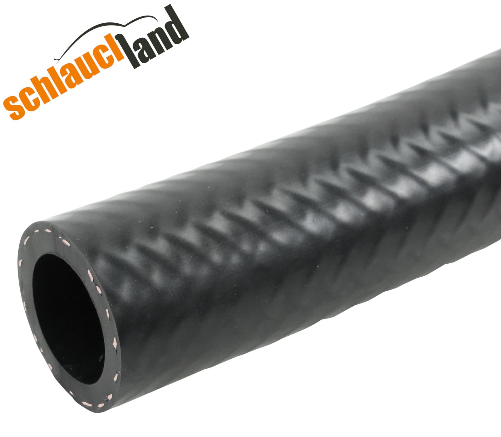 Schlauchland 5m NBR Tubo Flessibile Ø 20 x 28 mm per Carburanti Olio Gasolio Diesel E10-100°C Nero ** Molte Dimensioni e Lunghezze ** Rinforzato con Tessuto Gomma ISO 73379 Auto Moto Trattore SAE J30