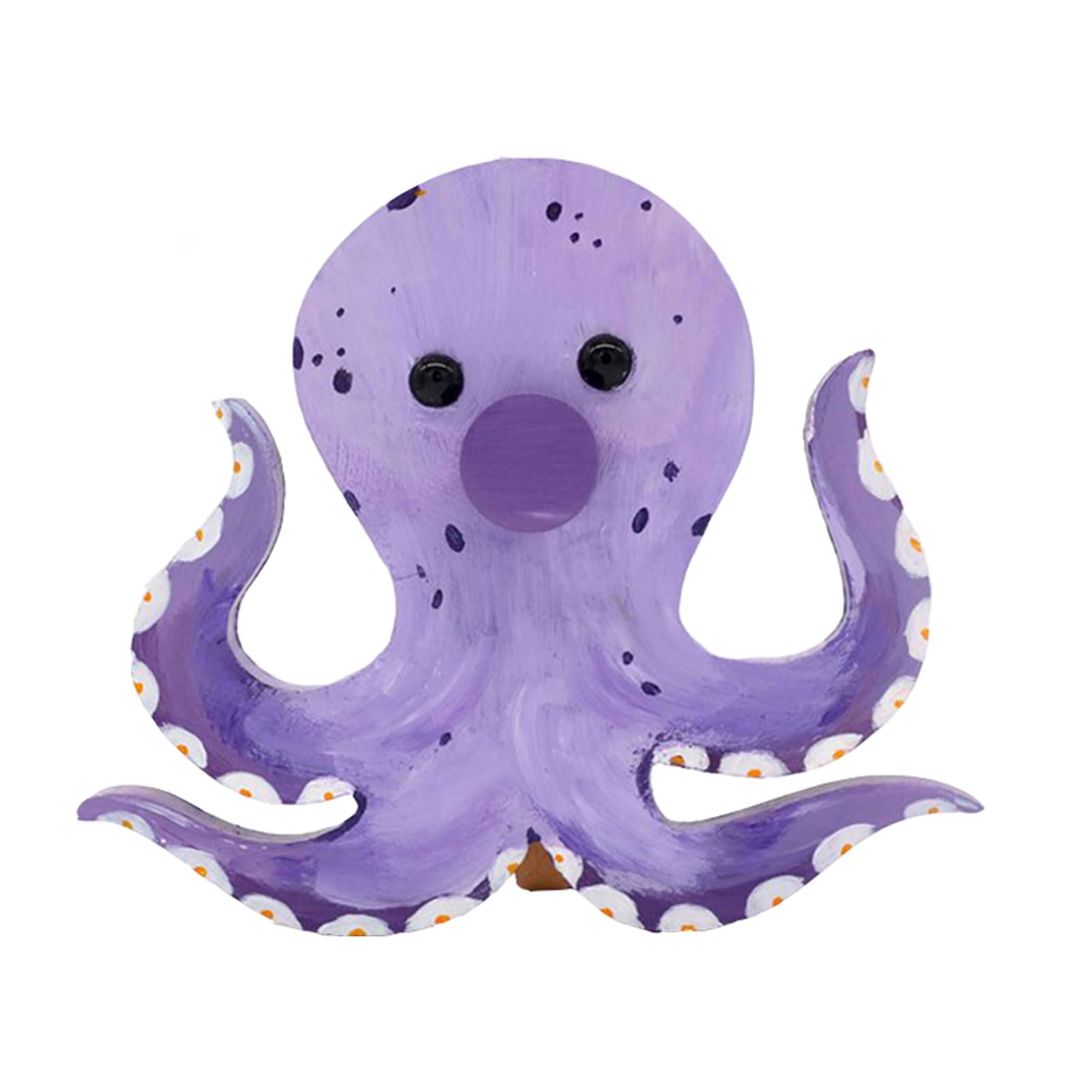 EBbels Pet Eyeglass Holder, Wooden Pet Glasses Holder Stand, Creative Handmade Animal Shape Glasses Stand Rack for Home Office Desk Decor Accessories (Octopus)