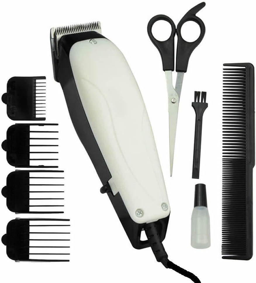 9pc Pet Dog Cat Electric Grooming Cutting Clippers Cutter Hair Shaver Trimmer
