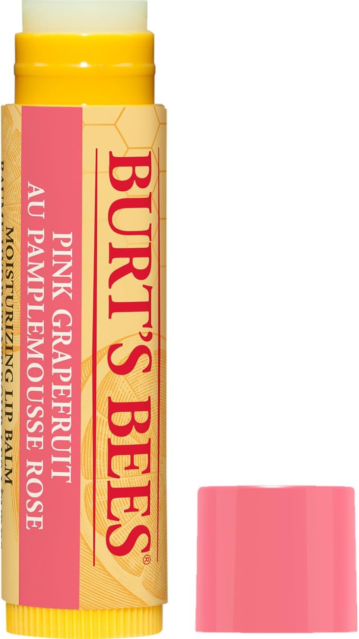 Lip Balm Pink Grapefruit, Moisturising Lip Balm With Beeswax & Vitamin E, 100% Natural Origin, 4.25g