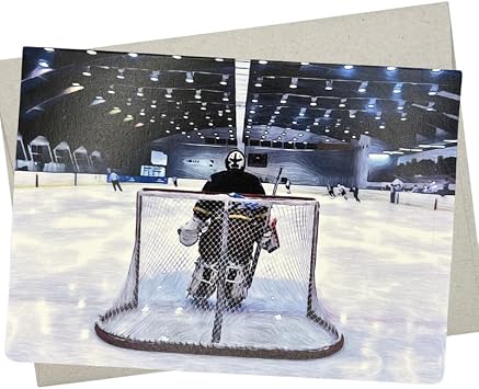 Whitman and Daughter Hockey Birthday Card - 7x5 Inch Ice Hockey Card for All Occasions, Coach Appreciation, Blank Inside, Perfect for Hockey Coach Thank You Cards - 691