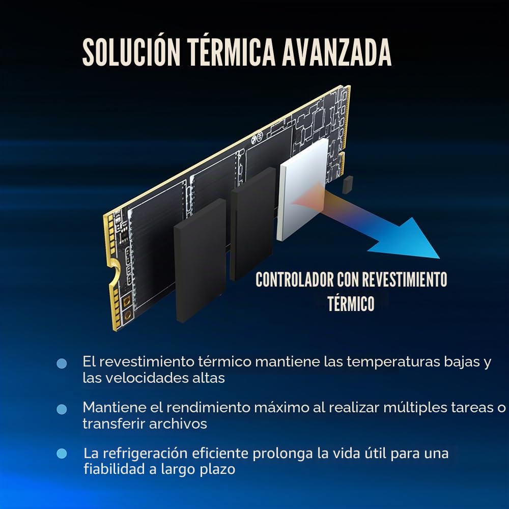 PNY CS2230 1TB SSD Interno M.2 NVMe Gen3, hasta 3300MB/s - M280CS2230-1TB-RB