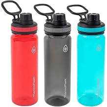 Thermoflask Tritan Water Bottle 24oz 3 Pack Red/Black/Green