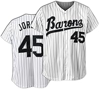 Tocament Barons #45 90s Unisex Baseball Jersey - Hip Hop Shirt for Men Women, Party Sports Outfit