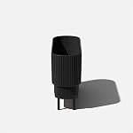 Bac Long Élevé Veradek Demi Series pour Usage Intérieur/Extérieur | Fabriqué en Plastique et Pierre avec Support en Bois | Décor Moderne de Patio pour Fleurs/Arbustes