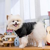 Vista 6 de KOOLTAIL Sudadera básica con capucha para perro, suave y cálida, con agujero para correa y con bolsillo, abrigo de invierno para perros, ropa