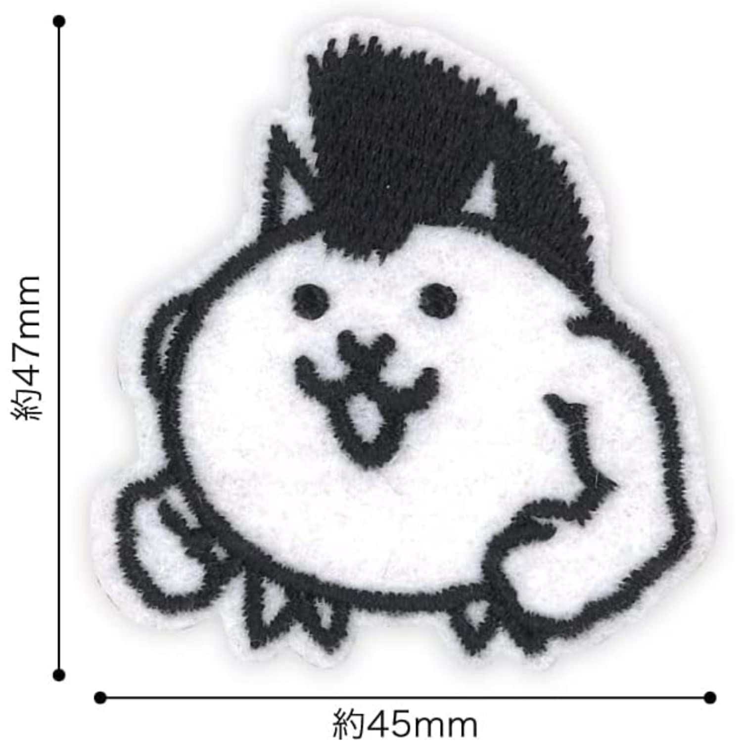 Pioneer BAN450-BAN101 Nyanko War Patch, Cat Mohawkan, Width 1.8 x