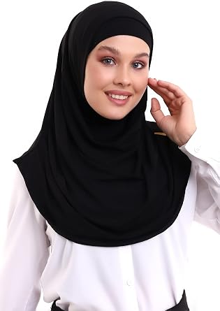 ihvan online, Hijab Scarves for Women, Ready to Wear, Lightweight and Comfortable Headscarf, Instant Turban, Jersey, Presewn