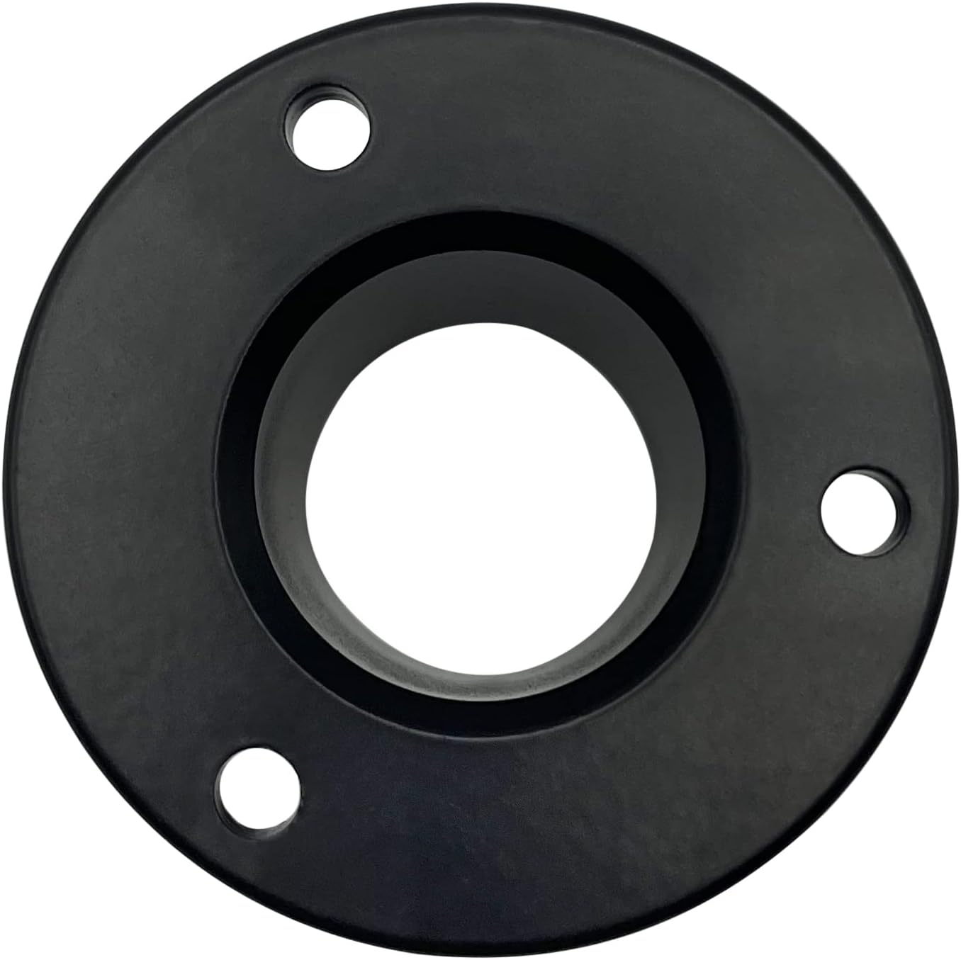 Poolzilla 4-Pack Deck Anchor Flange in Matte Black, Diameter of 1 1/2", Made of High Grade Cast Aluminum