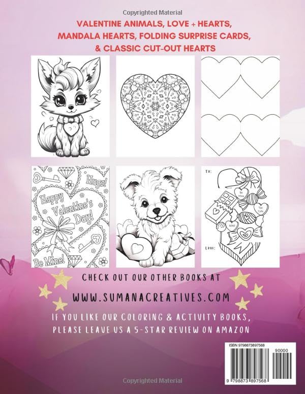 Heart Hugs: Valentine’s Day Coloring & Activity Book For Kids image 3