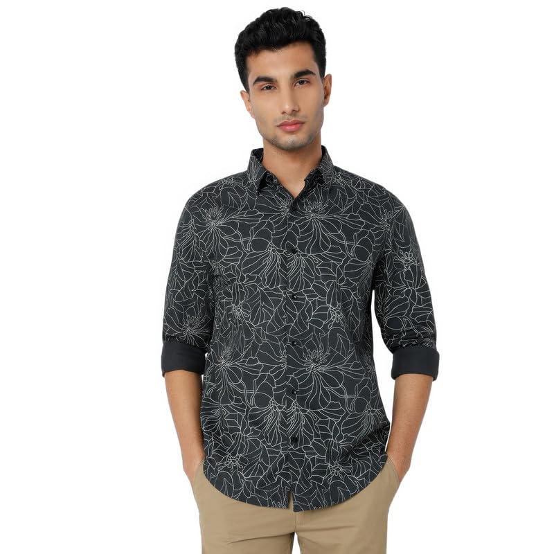 Image of MARK & ALBERT Men's Slim Fit Cotton Formal Shirt