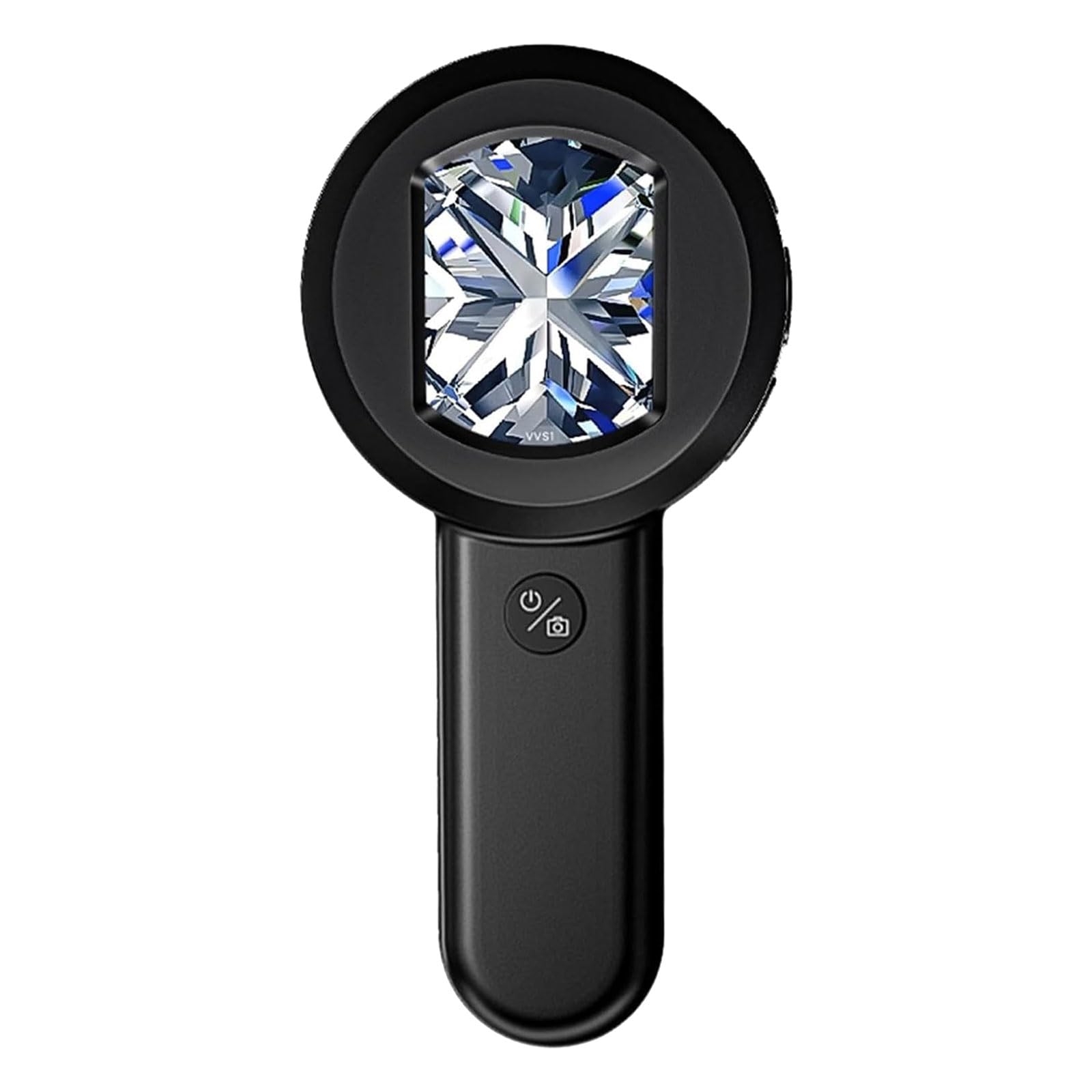 Apglsxy Black Handheld Microscope With High Resolution Screen Portable Design For Indoor Outdoor Jewelry Evaluations Portable Magnifier For Jewelry Appraisal