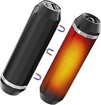 Rechargeable Heater, New Magnetic Type & Separate Design & 360° Full Heat Generation, Small Size, Ultra Lightweight, Mobile Battery Function, Large Capacity, 10,000 mAh, Hand Warmer, 3 Temperature