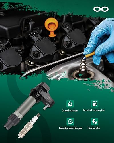 Vista 1203 de SCITOO 1 bobinas de encendido con 4 bujías de iridio para Chevrolet 2011-2015 Cruze 1.4L 2016 Cruze Limited 1.4L 2012-2020 Sonic 1.4L 2013-2021 Trax