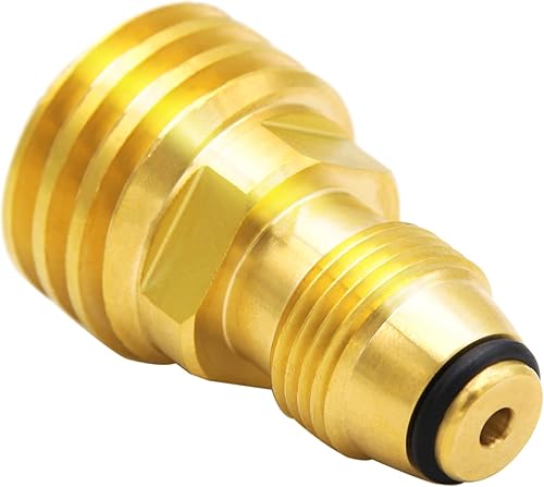 Miniatura 3 de El adaptador de tanque de propano convierte la válvula de servicio del tanque POL LP en manguera o regulador QCC1 y tipo 1, antiguo a nuevo (1