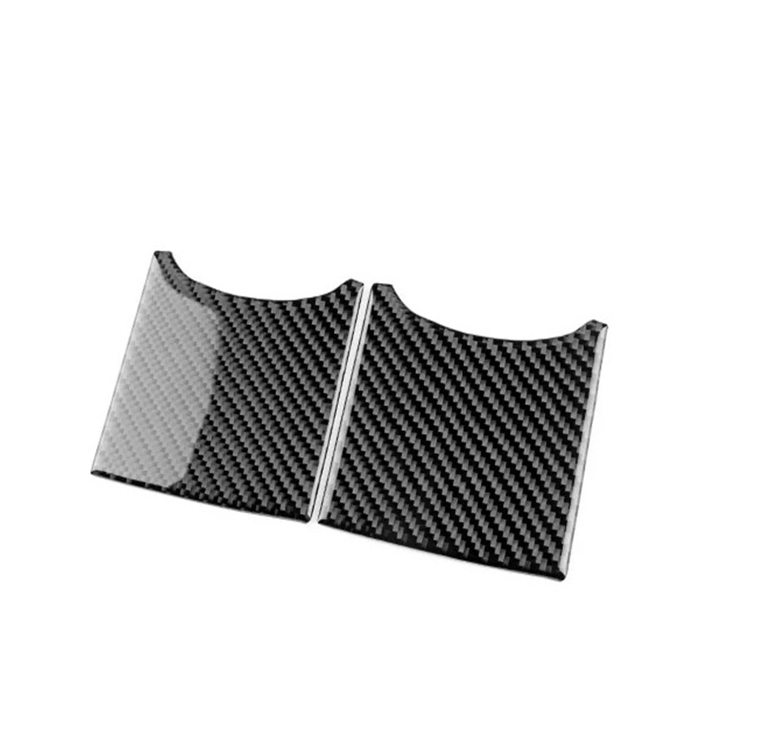 Car Interior Moulding Trim for Toyota for Yaris 2006-2011 Real Soft Carbon Fiber Sticker LHD Car Headlight Rearview Mirror Button Trim Interior Accessories(Cup LHD RHD Black)