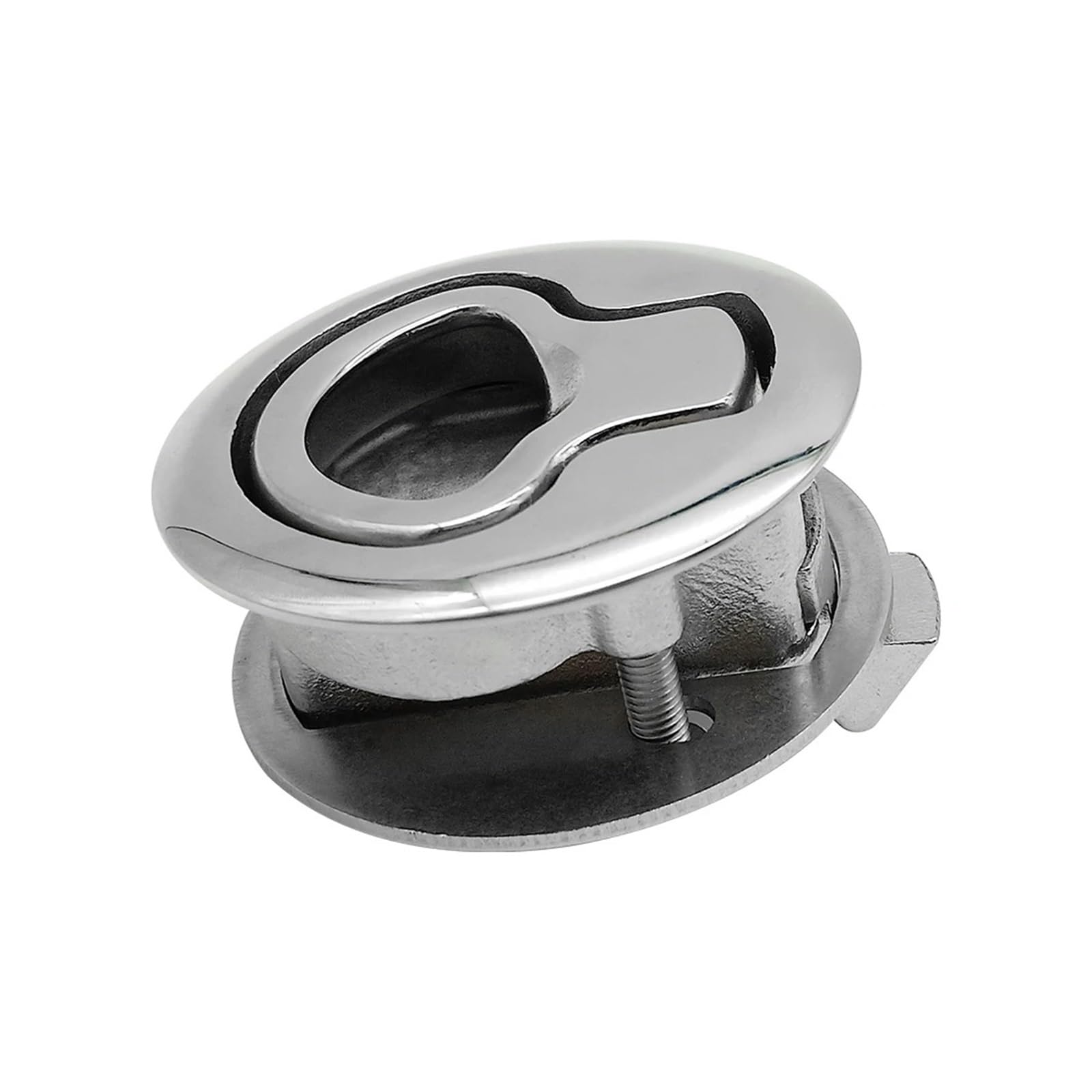 Mtmxalbbr One Color 2" Flush Pull Slam Latch For Boat Marine Deck Hatch Door Turning Lock 316 Stainless Steel Hardware