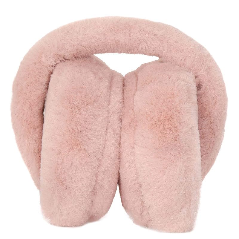 w+ Women's Winter Outdoor Wear Ear Muffs/Warmer for Kids and Adults, Ideal Head/Hair Accessory for winters (Peach)-picture-25