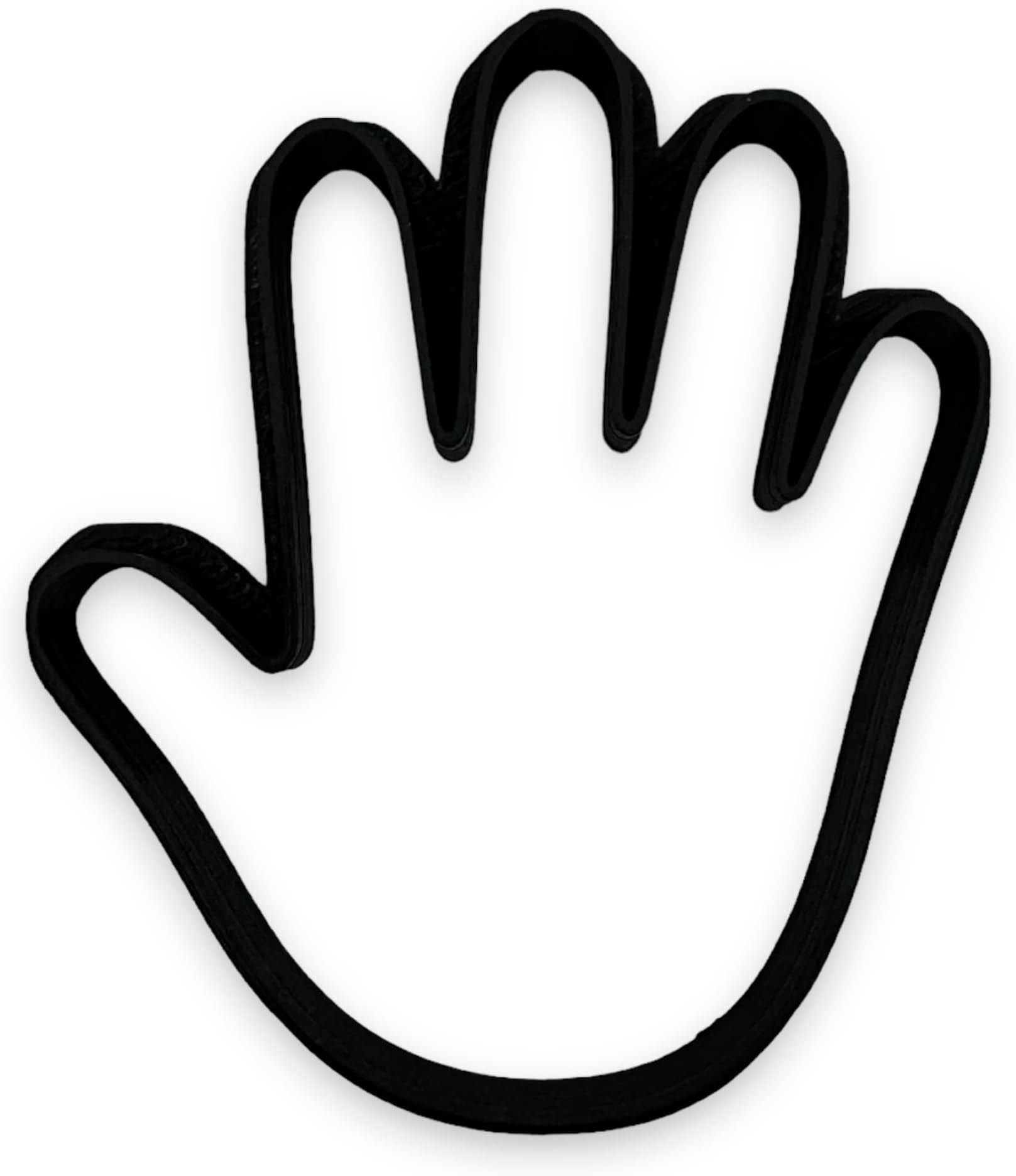 High Five Hand Cookie Cutter with Easy Push Design (4 inches)