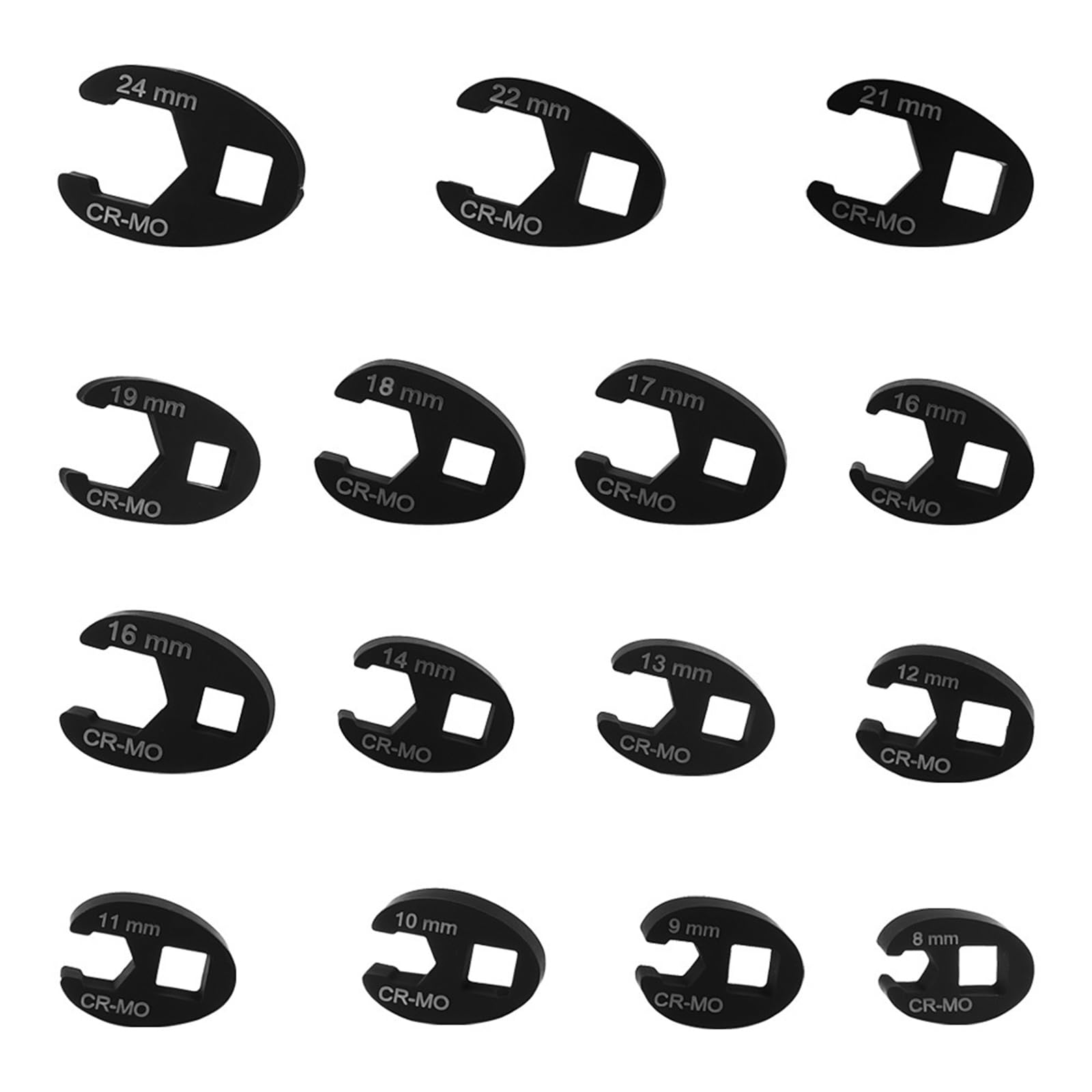 Juego de llaves inglesas de tubo de 15 piezas con accionamiento ergonómico de 3/8 pulgadas Mecanizado con precisión para apretar y aflojar tuercas Herramienta suavizada de precisión varias tareas