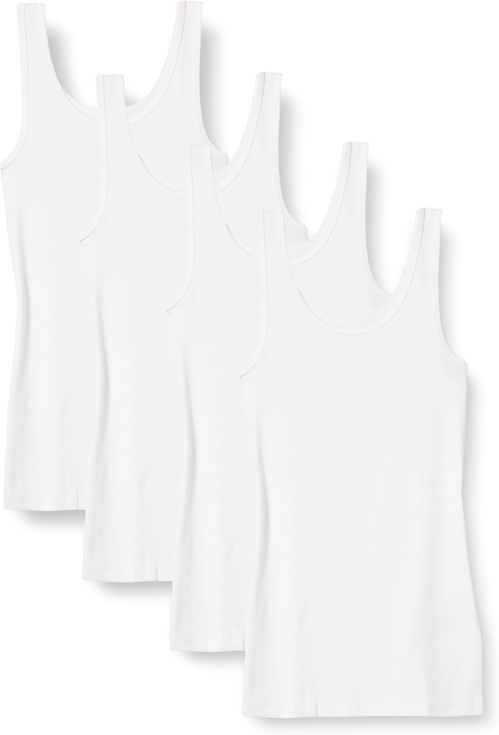 Amazon Essentials Women’s Slim-Fit Tank, Pack of 4