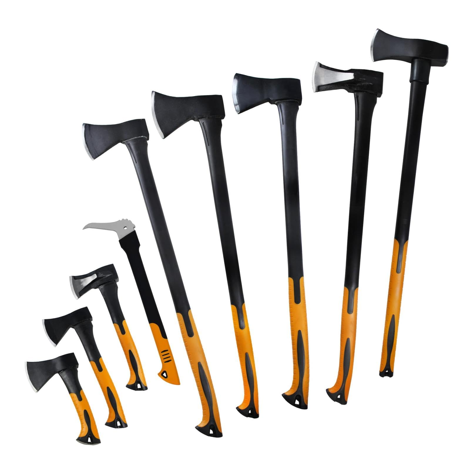 Spalthammer 2200g · 9 Modelle: Beil, Axt, Sappi, Set · Spaltbeil mit Fiberglasstiel · Äxte zum Holz spalten in mini, klein, groß · Spaltaxt für Holz & Keile