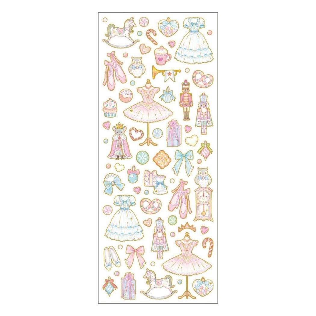 Amazon.co.jp: たけいみき[シールシート]ふち箔クリアシール/くるみ