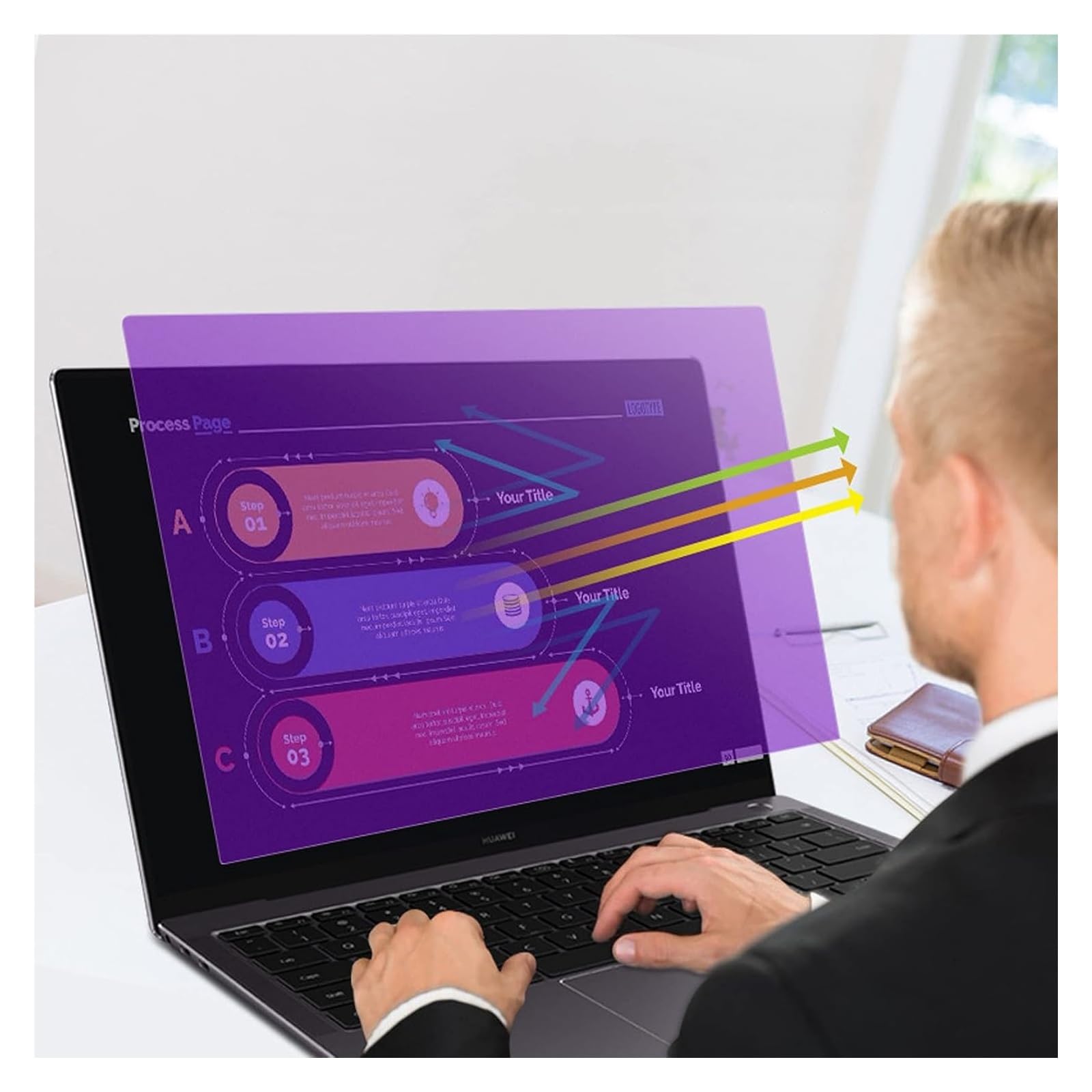 Matte Displayschutzfolien für Laptops, Schoßbildschirm oder blendender Blaulichtfilter in verschiedenen Größen(13.3 inch/294x165mm)