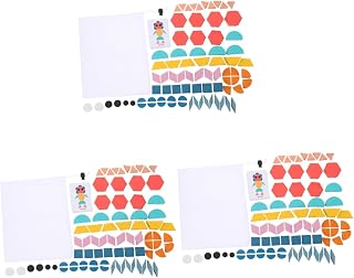 BESTOYARD 540 Peças De Blocos De Construção De Quebra-Cabeça Tangram Brinquedos Para Crianças De 5 A 7 Crianças Brinquedos Manuais Quebra-Cabeças Para Crianças De 4 A 8 Anos De Idade
