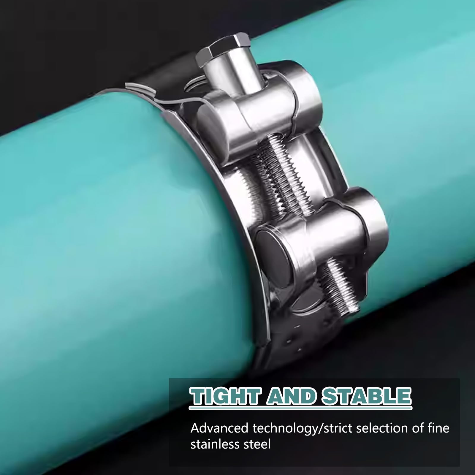 2 Stück und 4 Stück Gelenkbolzenschellen Edelstahl Schlauchschellen Spannbereich 26-79mm, Bandbreite18/20/22/24mm, W4 (74-79mm 2Stück)