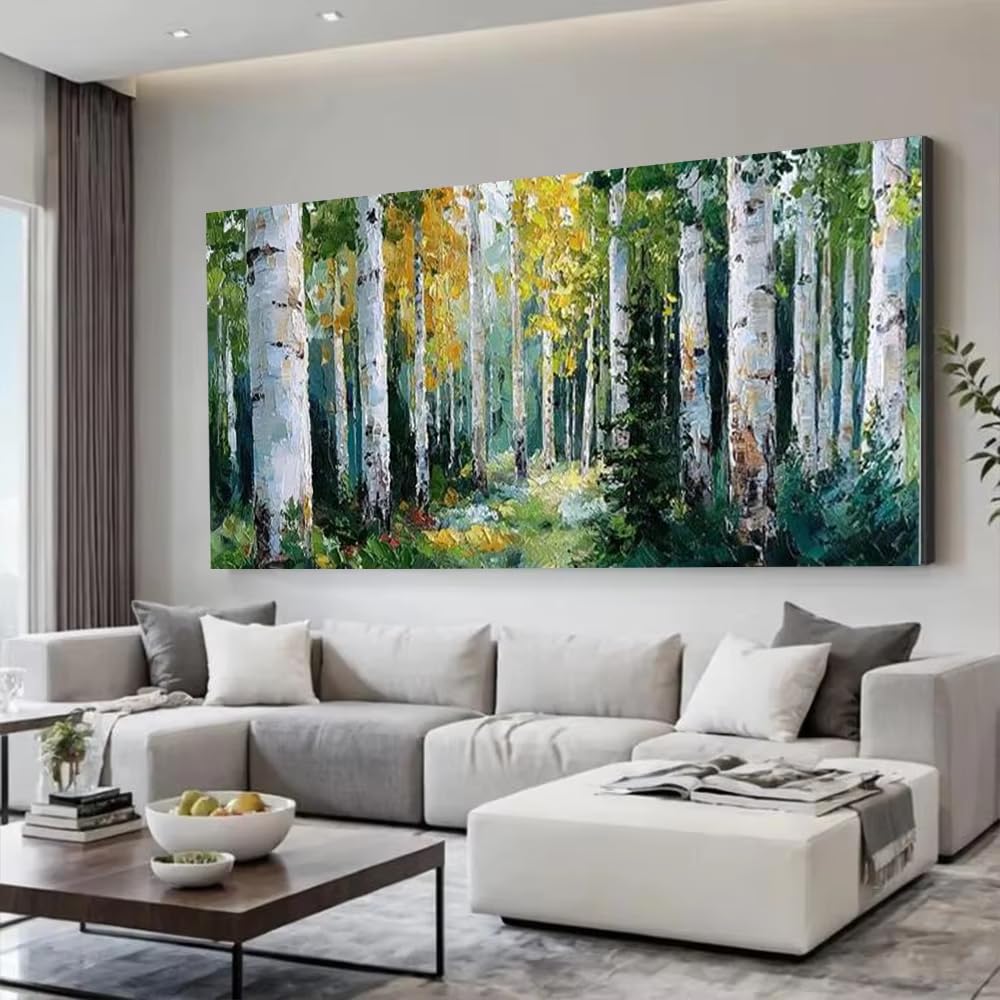 IHHGNB Large Scale Abstract Texture Canvas Pictures, Landscape Abstract Canvas Wall Art, Mural Painting Living Room Decoration(70x140cm(28x55in)/No frame)