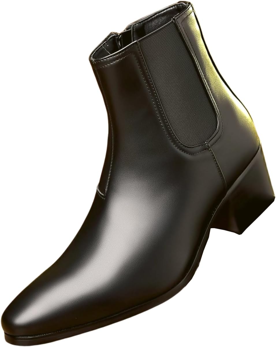 Santimon Men's Chelsea Boots - Classic Slip-On Comfort